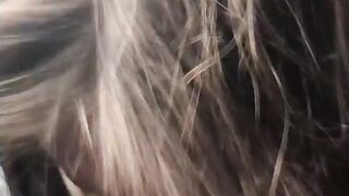 Training my Lesbo Bestfriend To Suck My Penis on Vehicle
