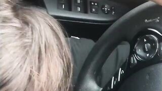 Training my Lesbo Bestfriend To Suck My Penis on Vehicle
