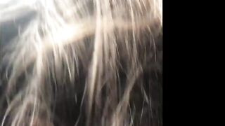 Training my Lesbo Bestfriend To Suck My Penis on Vehicle