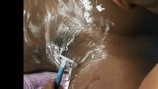 Shave Dat Nappy Thang #2 - African chick has absolutely