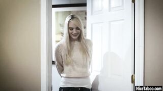Slender step-daughter with nice butt Kenna James blown stepdads penis