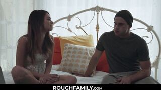 Brother and Sister Screwed Better on The Family Bed -