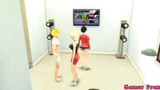 Goku Cap Gohan and videl receive a visit from number