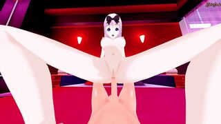Cumming on Chika Fujiwara’s boobs from your pov before fucking