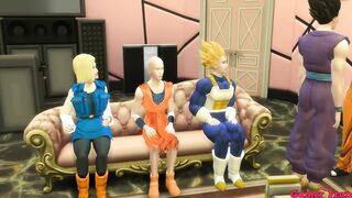 Dragon Ball Porn Animated Fiance Swapping Goku and Vegeta Unfaithful