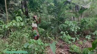Huge Time Village Couple Meeting Into The Farm End Up
