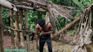 Huge Time Village Couple Meeting Into The Farm End Up