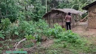 Huge Time Village Couple Meeting Into The Farm End Up