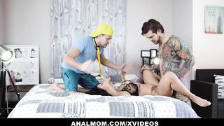Adorable Mom Inside Lace Panties Canela Skin Anal Cheating