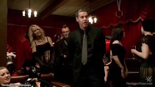 Slaves hard fuck at fetish party