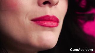Nasty peach gets jizzed on her face gulping all the