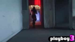 Super long boobies cougar inside costume dig teasing action into