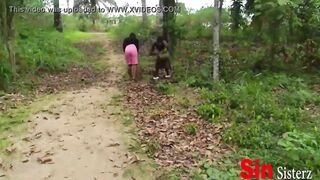 2 Brothers Caught Fucking 2 Local Black Ebony With Pussy