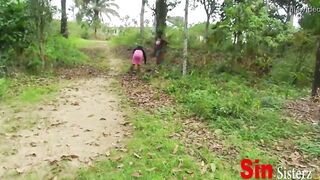 2 Brothers Caught Fucking 2 Local Black Ebony With Pussy