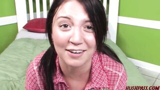 Teenagers Kaycee gets multiple lessons inside ROUGH FUCKING