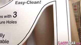 Lesbo old lady takes strap-on