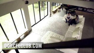French Goddess Cara st Germain foursome with blond Russian women