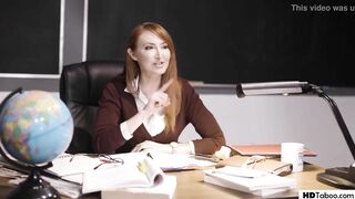 Filthy minded lesbo professor fucks schoolgirl & MILF - Alexis