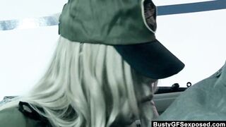 Cutie Soldier Ciara Bugatti Fucks A Suspect Into Her Bae