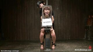 Tied Japanese hoe snatch toyed