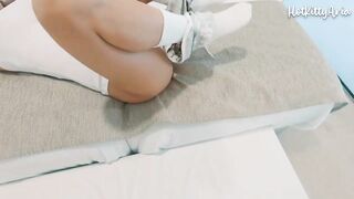 Stepbrother fucks big boobed blonde and ejaculates in her while making