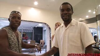 Adrianna takes on 4 Ebony Dicks inside a Slutty Gang Bang