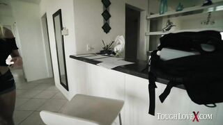 TOUGHLOVEX BTS with big boobed blonde Kenzie Taylor