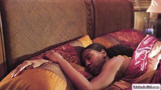 Dark Haired african vagina licking oriental beauty