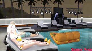 Boruto Cap four pool party ends into a irresistible group sex