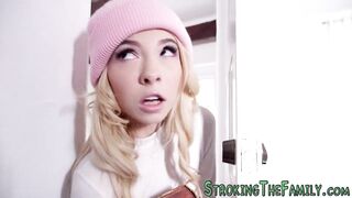 Throating teenagers stepsis gets twat boned