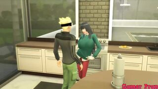 Boruto Cap three Boruto was talking to his mother Hinata