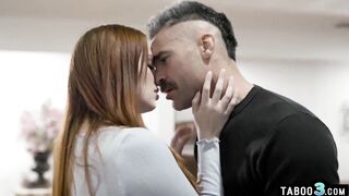 Recently widowed older man banging a red head teenie bimbo Maya