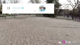 They agreed to be recorded inside the park after being