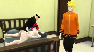 Boruto series cap4 naruto is telling hinata masturbating and boruto