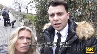DEBT4k. Czech bride Claudia Macc screwed inside front of her