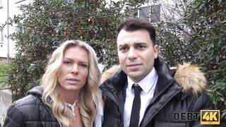 DEBT4k. Czech bride Claudia Macc screwed inside front of her