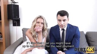 DEBT4k. Czech bride Claudia Macc screwed inside front of her