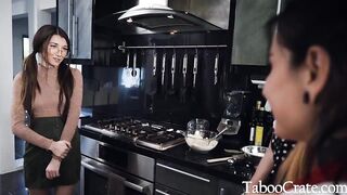 Geek Dyke Gets Back At Lesbo Roommate By Fucking Her