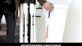 Turned On Mature Man Fakes Blindness And Spies On Cutie Grand