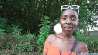 Pickedup african give public head to point of view bro