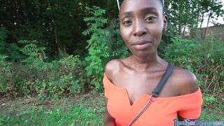 Pickedup african give public head to point of view bro