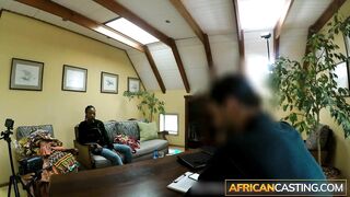 Casting - Rough Anal and Humongous Facial for Ebony 19 Yo