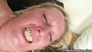 Huge breasts mother GF seduces him inside taboo sex
