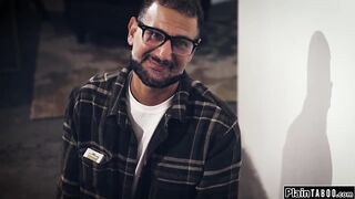 Creepy inspector wants to pounded beauty MILF