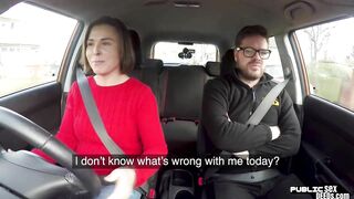 School Girl driver publicly creampied on backseat