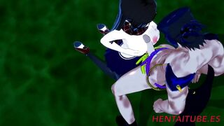 JoJo Anime 3D - Lisa x Jotaro Boobjob, Cowgirl Nailed