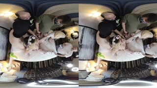 Virtual Reality 3D: one MIN TEASER FROM KENDRA LYNN GANG BANG into a