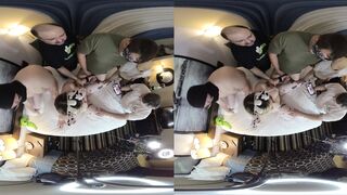 Virtual Reality 3D: one MIN TEASER FROM KENDRA LYNN GANG BANG into a