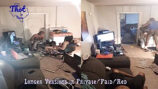 Share Swap Ebont Thot Tag Team 3 Way Long Butt African Ebony Men