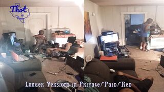 Share Swap Ebont Thot Tag Team 3 Way Long Butt African Ebony Men